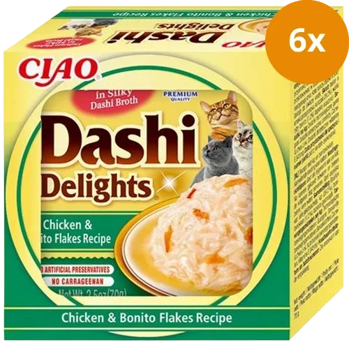 Inaba Cat Dashi Delights Chicken & Bonito Flakes 70g - Image 2
