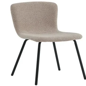 Individueller Gedenkstein Kate Esszimmerstuhl - Beiger Bouclé-Stoff - HaustierPro