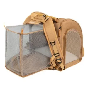 IntiMeg Erweiterbarer Transportrucksack für Katzen und Hunde Ein Stück