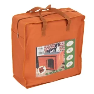 Isolierung für Flachdach Hundehütte Woody B 74 x T 44 x H 42 cm für Größe S