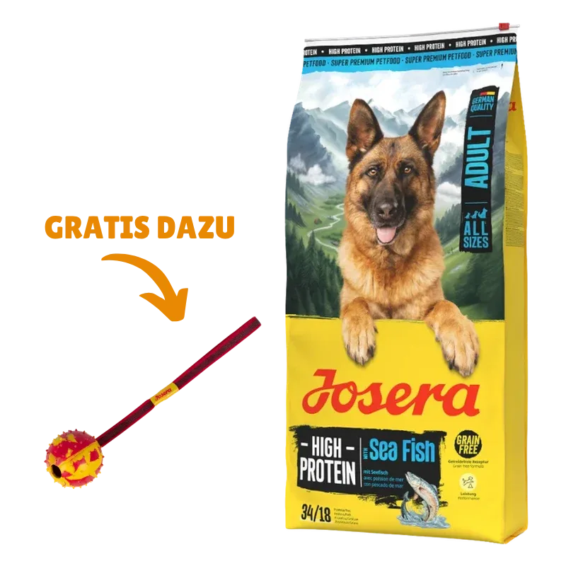 Josera High Protein Seefisch 12,5 kg + GRATIS Josera Wurfball - Image 2