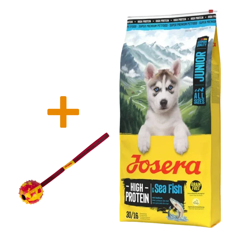 Josera High Protein Seefisch Junior 12,5 kg + GRATIS Josera Wurfball