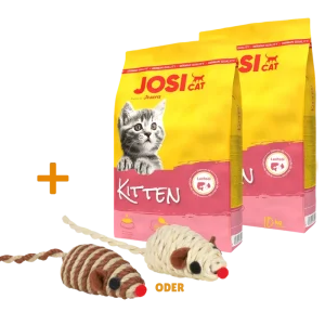 Josera JosiCat Kitten 2 x 10 kg + GRATIS TRIXIE Spielmaus