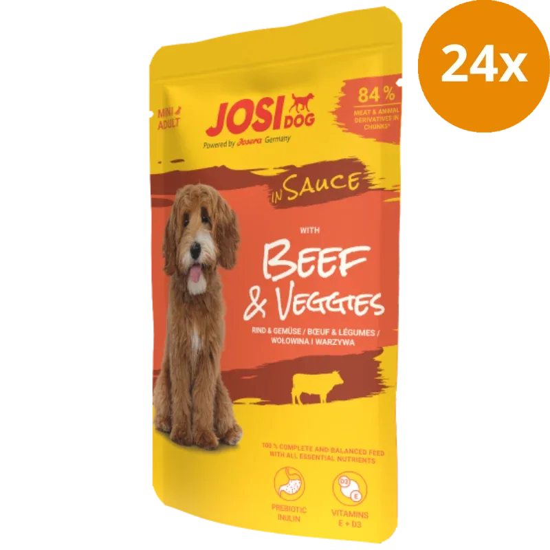 Josera JosiDog Mini Beef & Veggies in Sauce 100 g - Image 2