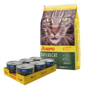 Josera NatureCat 10 kg + GRATIS Josera Cat Duck 6 x 200 g