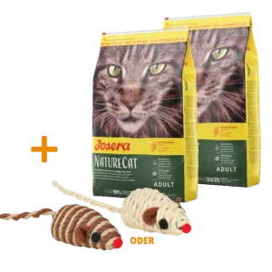 Josera NatureCat 2 x 10 kg + GRATIS TRIXIE Spielmaus