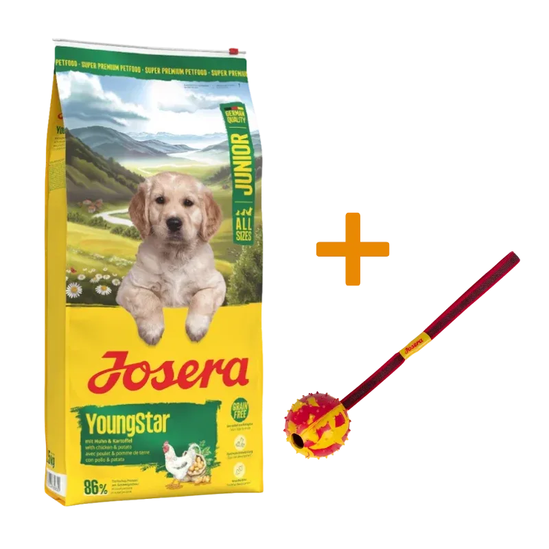 Josera YoungStar 12,5 kg + GRATIS Josera Wurfball