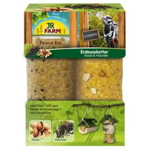 JR Garden Peanut Bar Erdnuss-Turm inkl. Nachfüller Extra Nachfüller: 2 Stück á 350 g JR Garden Peanut Bar Nüsse & Holunder (OHNE Turm)