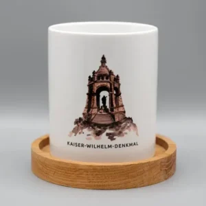 Kaiser-Wilhelm-Denkmal - Tasse 340ml aus Sterling Silber - HaustierPro