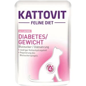 Kattovit Feline Diet Diabetes Lachs 85 g