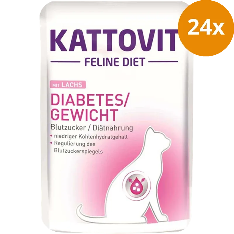 Kattovit Feline Diet Diabetes Lachs 85 g - Image 2