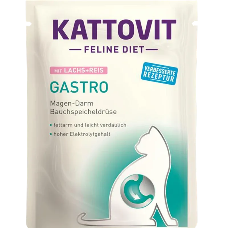 Kattovit Feline Diet Gastro Lachs & Reis 85 g