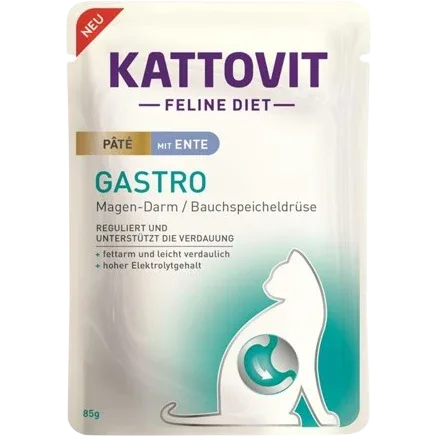 Kattovit PB Feline Diet Gastro Paté mit Ente 85 g