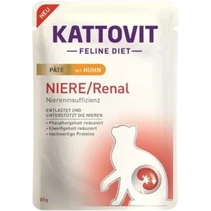 Kattovit PB Feline Diet Niere/Renal Paté mit Huhn 85 g