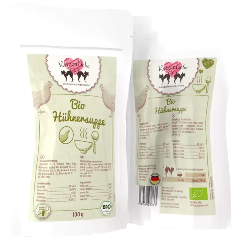 Katzenliebe Bio-Hühnersuppe PB 100 g