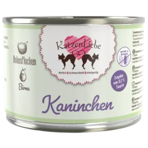 Katzenliebe Kaninchen mit Bio-Birne & Bio-Kokosflocken 200 g