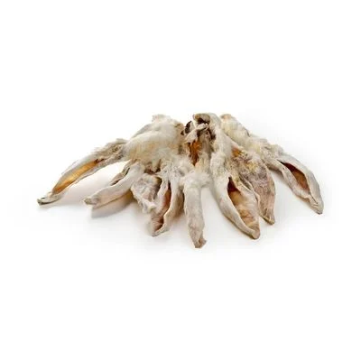 Kauartikel.com Kaninchen-Ohren mit Fell Premium Qualität 100g