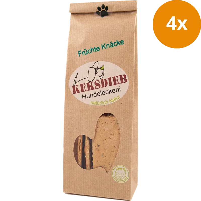 KEKSDIEB Hundeleckerli Früchte Knäcke 100 g - Image 2