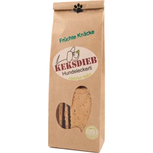 KEKSDIEB Hundeleckerli Früchte Knäcke 100 g