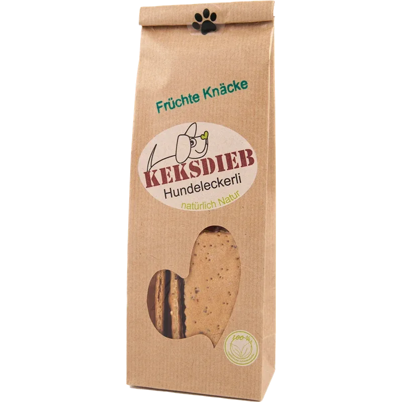 KEKSDIEB Hundeleckerli Früchte Knäcke 100 g
