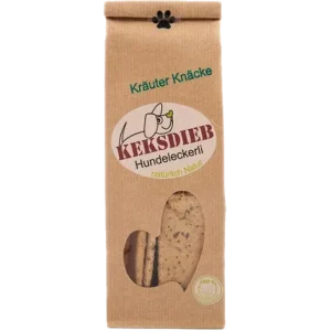 KEKSDIEB Hundeleckerli Kräuter Knäcke 100 g
