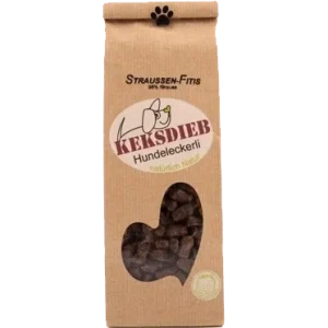 KEKSDIEB Hundeleckerli Straußen Fitis getreidefrei 125 g