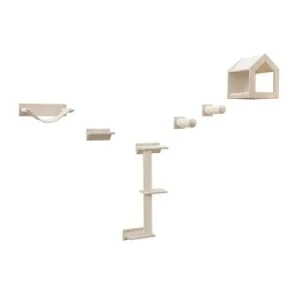 Kerbl Pet Kletterwand Monte Prado für Katzen 6-teiliges Set