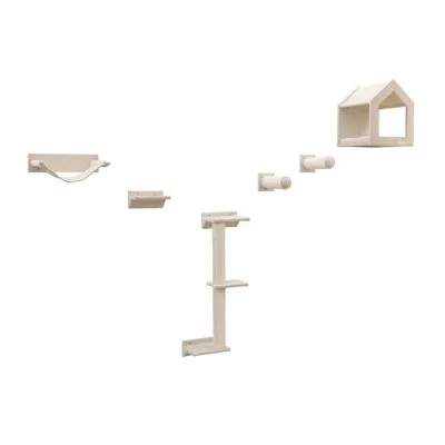 Kerbl Pet Kletterwand Monte Prado für Katzen 6-teiliges Set