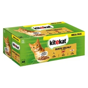 Kitekat Frischebeutel 48 x 85 g Bunte Vielfalt in Soße