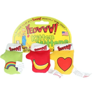 Kitten Mitten 3er-Pack – Katzenspielzeug mit 100% Premium Bio-Katzenminze