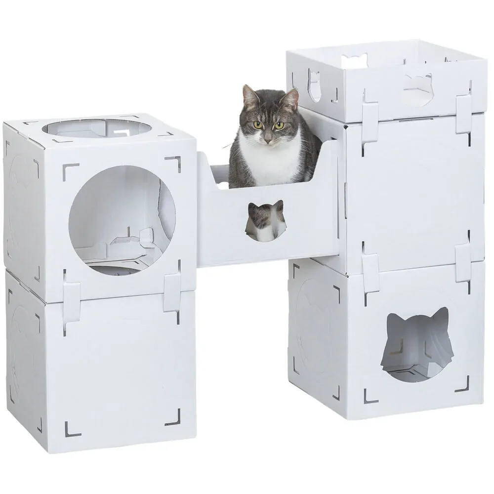 KittyPits Kartonburg für Katzen Casa Cara aus Pappe - Image 2