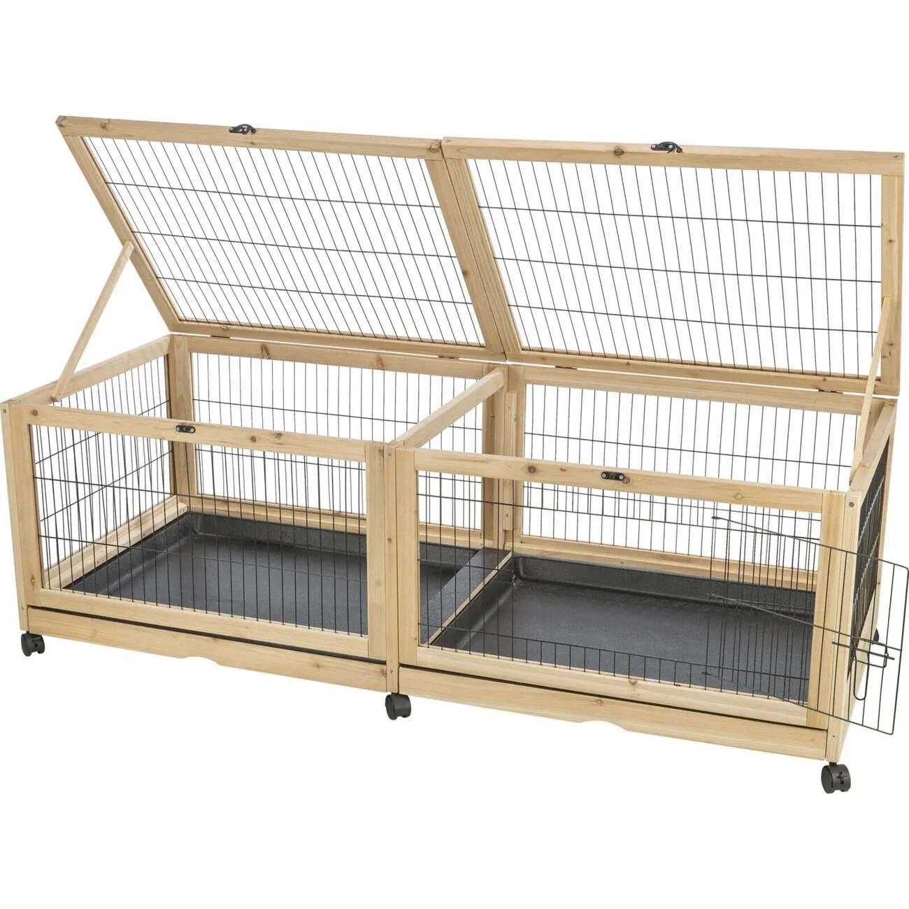 Kleintier Indoor Gehege aus Holz
