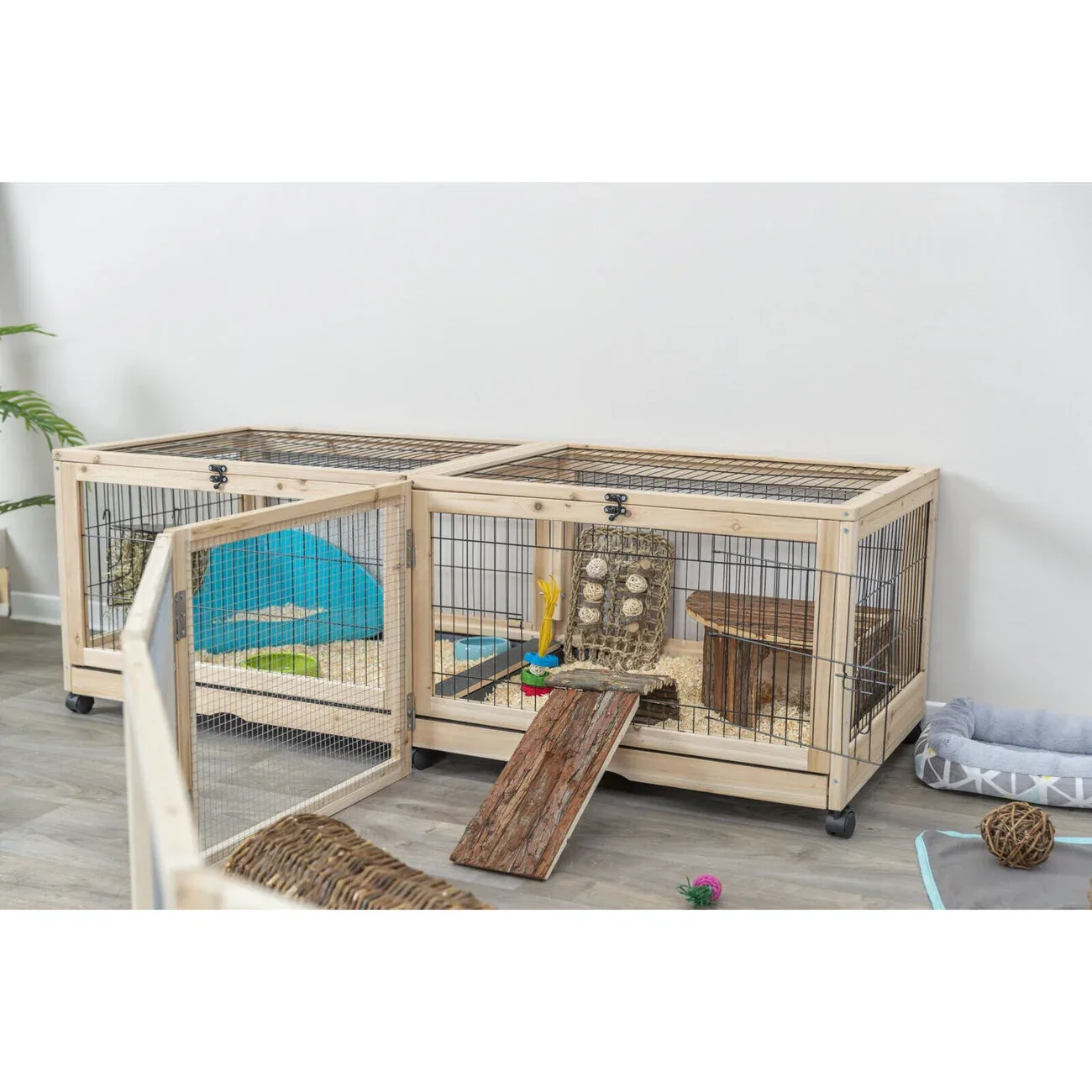 Kleintier Indoor Gehege aus Holz - Image 2
