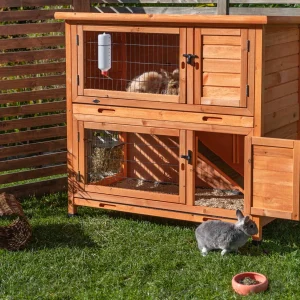 Kleintierstall mit zwei Etagen