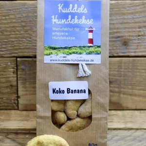 Koko Banana – Veganer, vitaler Hundekeks Banane & Kokosnuss