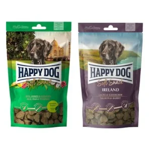 Kombi-Paket: Happy Dog Soft Snack India 3 x 100 g + 3 x 100 g Ireland