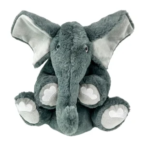 KONG Comfort Kiddos Elefant XL – Plüsch-Hundespielzeug mit herausnehmbarem Quietscher | 44 cm