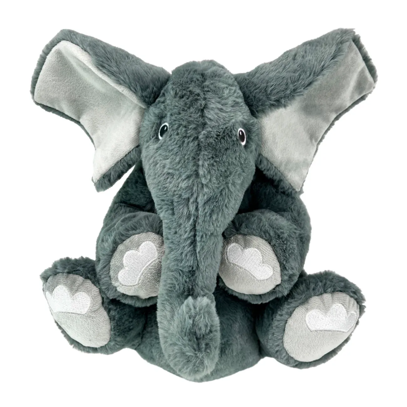 KONG Comfort Kiddos Elefant XL – Plüsch-Hundespielzeug mit herausnehmbarem Quietscher | 44 cm