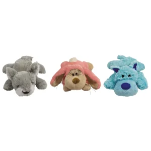 KONG Cozie Pastels – Weiches Plüsch-Hundespielzeug mit Quietscher | 9 Motive