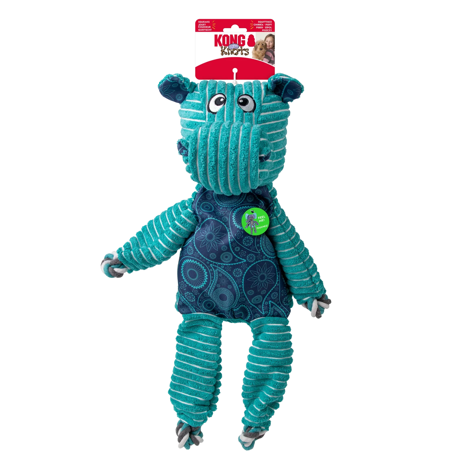 KONG Floppy Knots Hippo Jumbo
