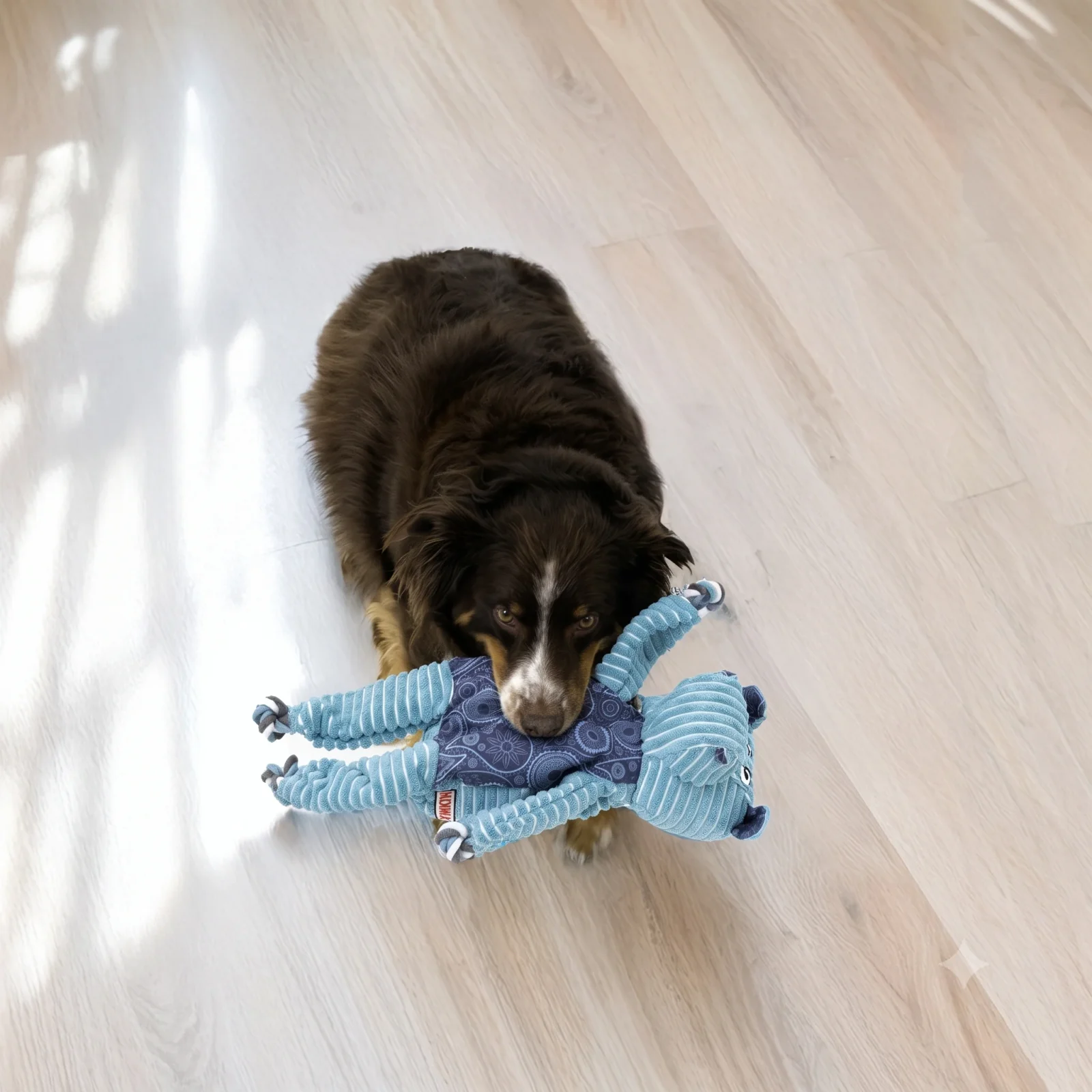 KONG Floppy Knots Hippo Jumbo XL – Plüsch-Hundespielzeug mit Knotenseil - Image 2
