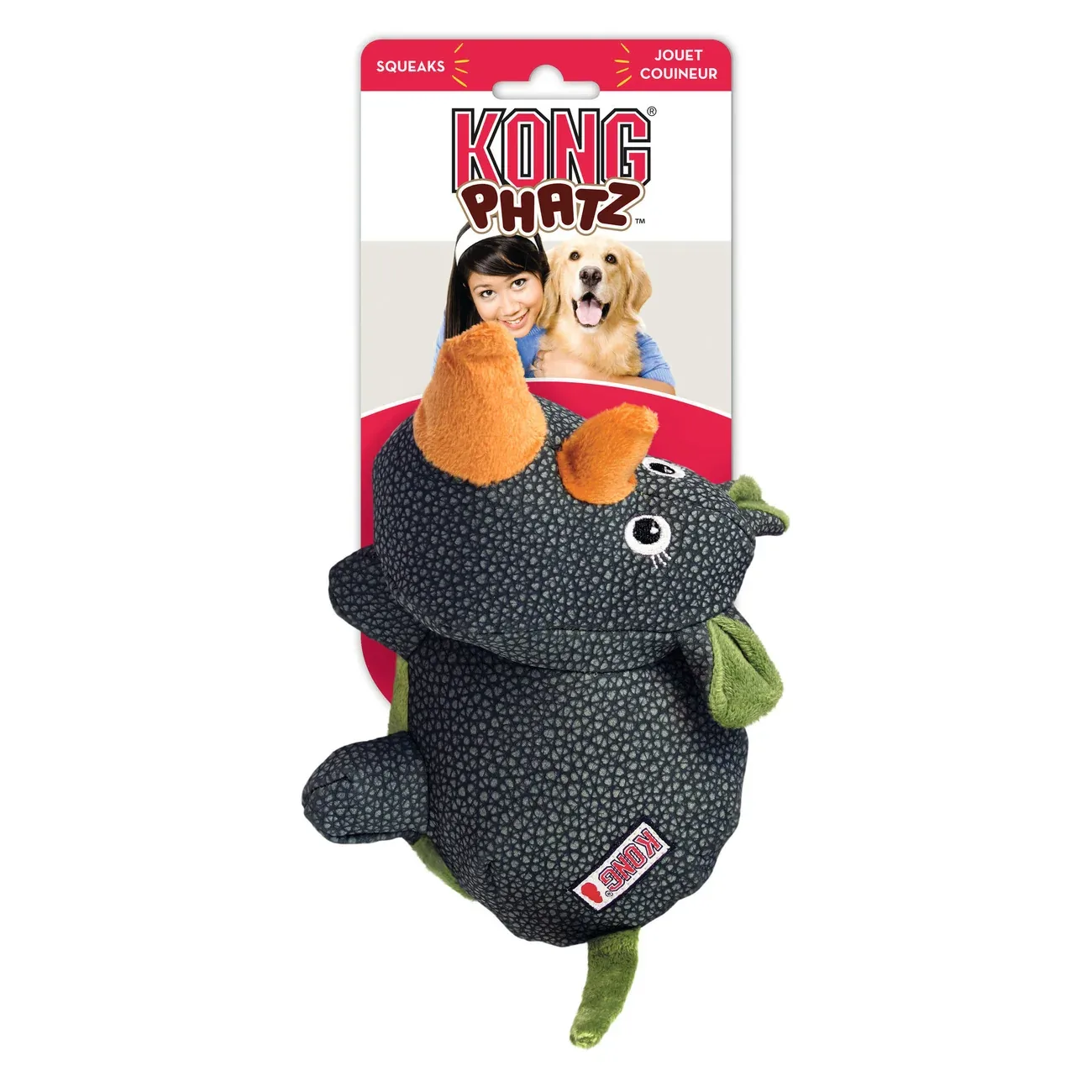 KONG Phatz Hundespielzeug – Quietschspielzeug aus Stoff für Hunde - Image 2