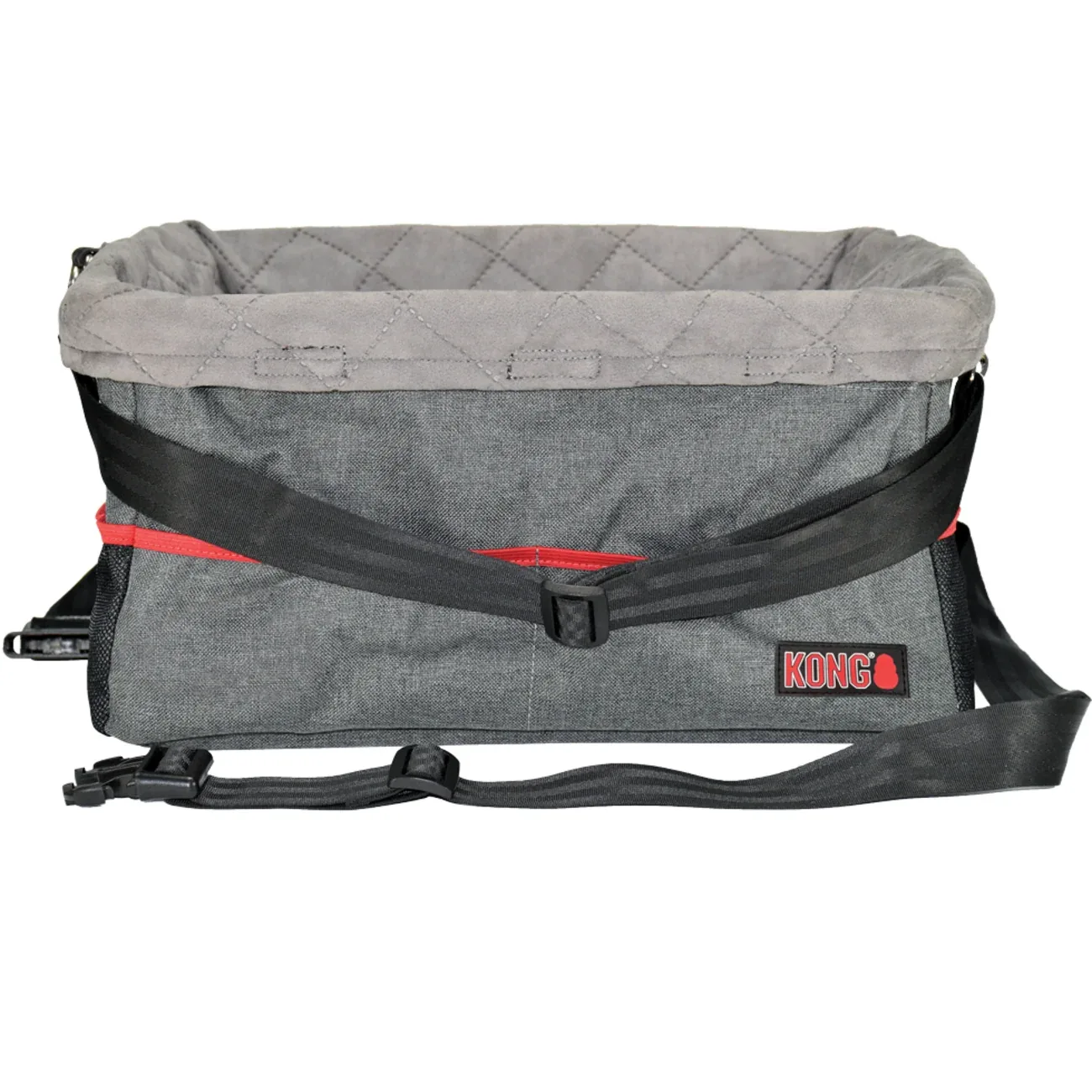 KONG Secure Booster Seat – Hunde Autositz für kleine Hunde bis 12 kg | 40x30x20 cm