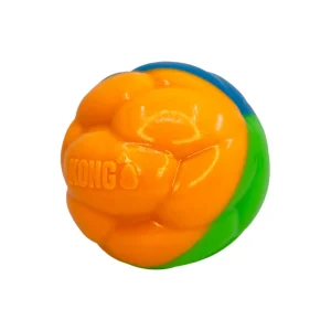 KONG Twistz High-Viz Ball – Leuchtender Hundeball mit Glow-in-the-Dark | Ø 8 cm
