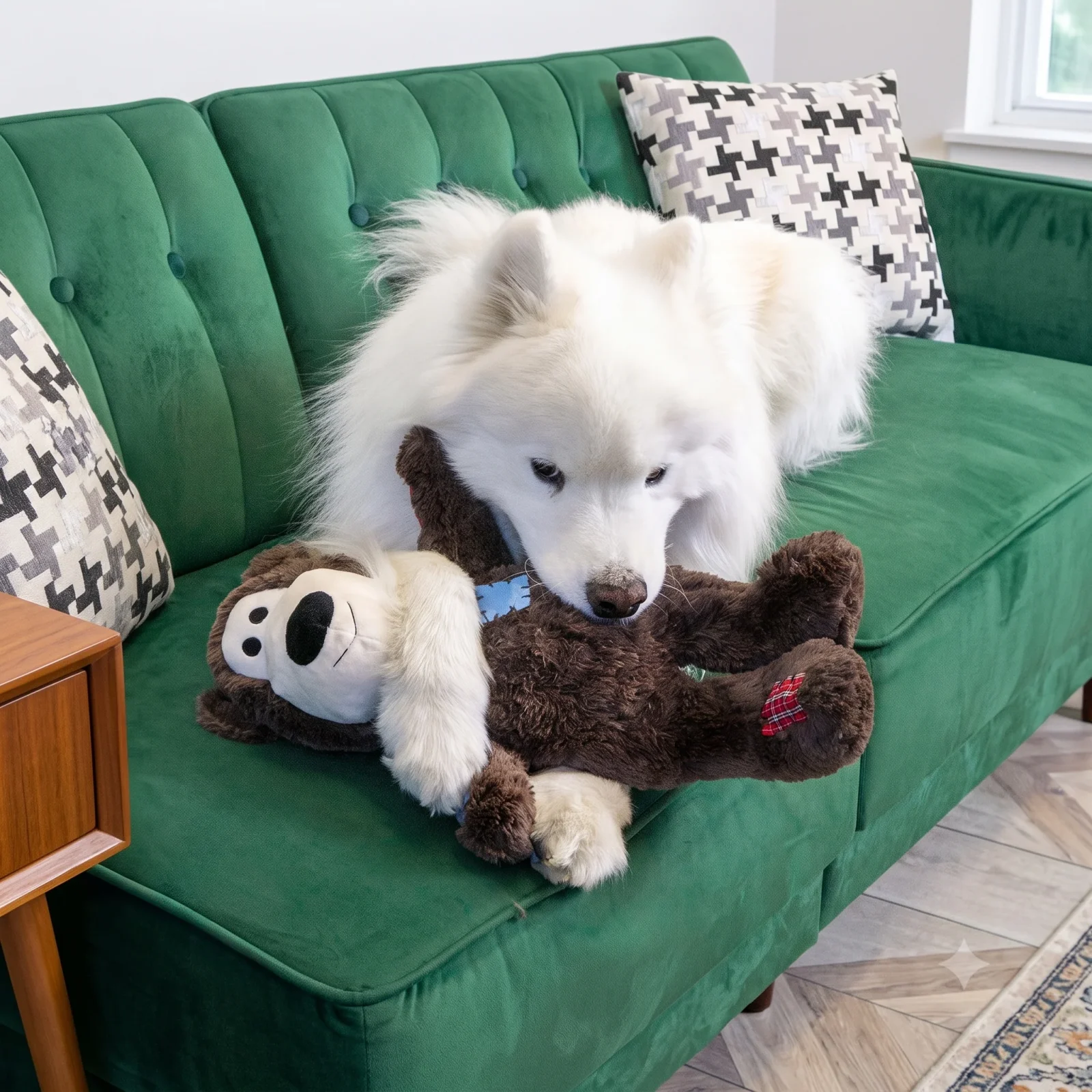 KONG Wild Knots Bear Jumbo XL – Plüsch-Hundespielzeug mit Seilskelett & Quietscher - Image 2