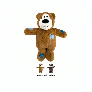 KONG Wild Knots Bear Jumbo XL – Plüsch-Hundespielzeug mit Seilskelett & Quietscher