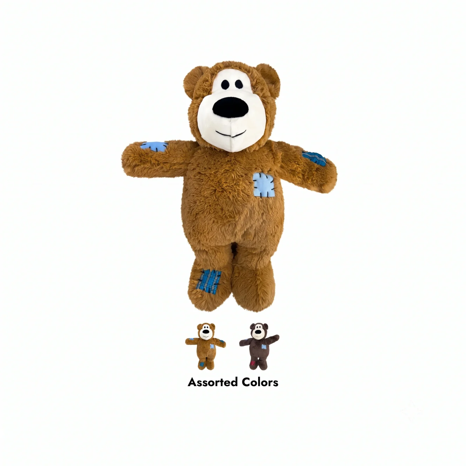 KONG Wild Knots Bear Jumbo XL – Plüsch-Hundespielzeug mit Seilskelett & Quietscher