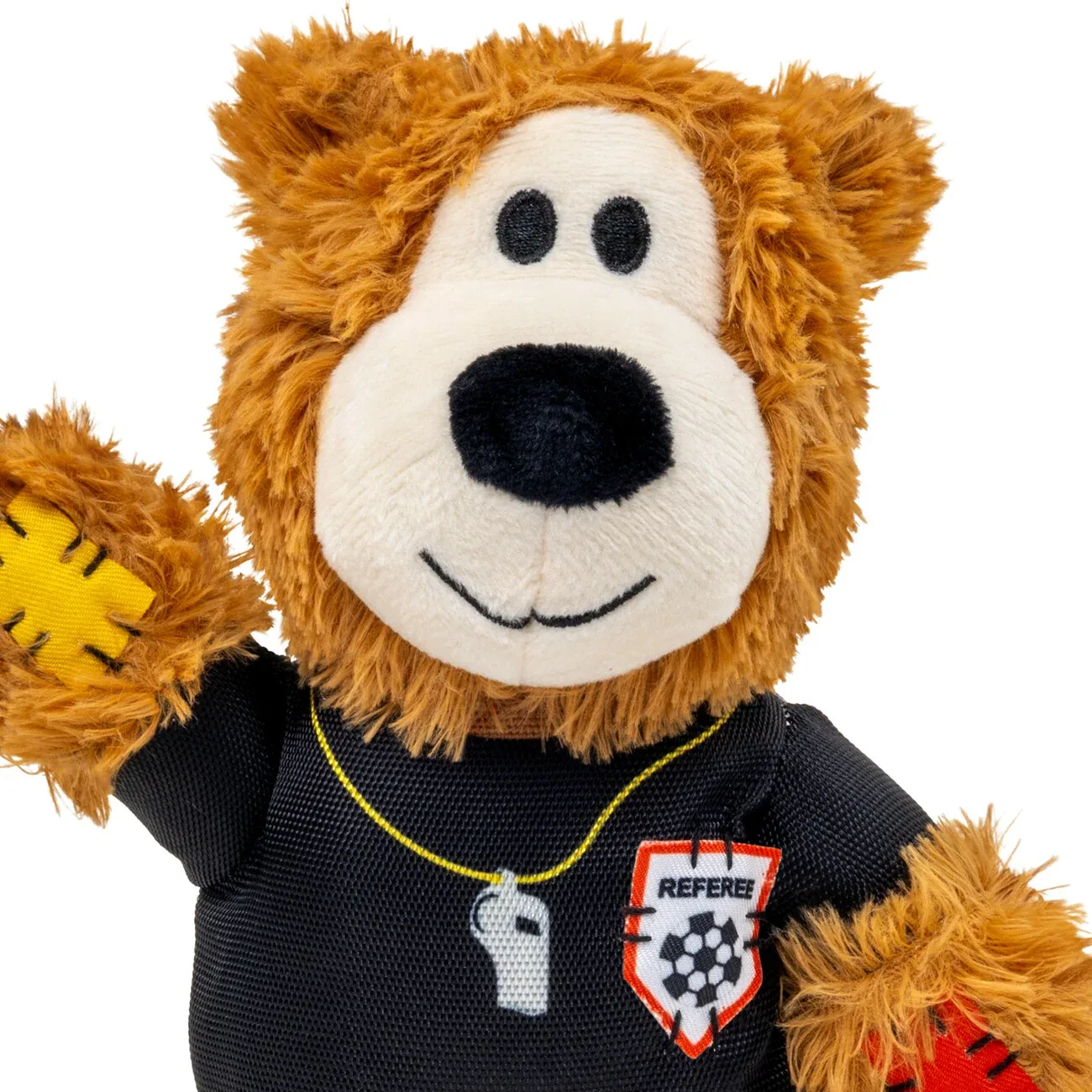KONG Wild Knots Sport Bear Schiedsrichter – Plüsch-Hundespielzeug mit Seilskelett & Quietscher - Image 2