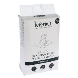 kooa Trainingsunterlage mit Bambus für Hundewelpen Medium: L 45 x B 30 cm, 30 Stück