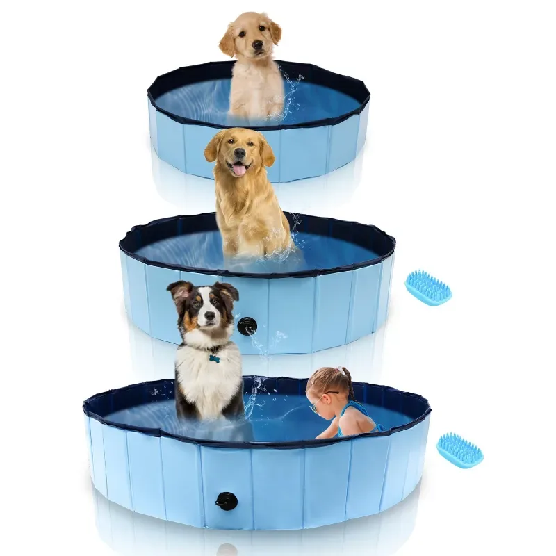 Kratzfeste Pfotenschuhe BMOT Hundepool Faltbar Swimmingpool Hundebadewanne - HaustierPro
